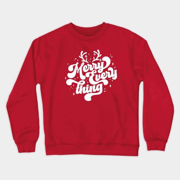 Retro Merry Everything Merry Christmas Crewneck Sweatshirt by Fitastic